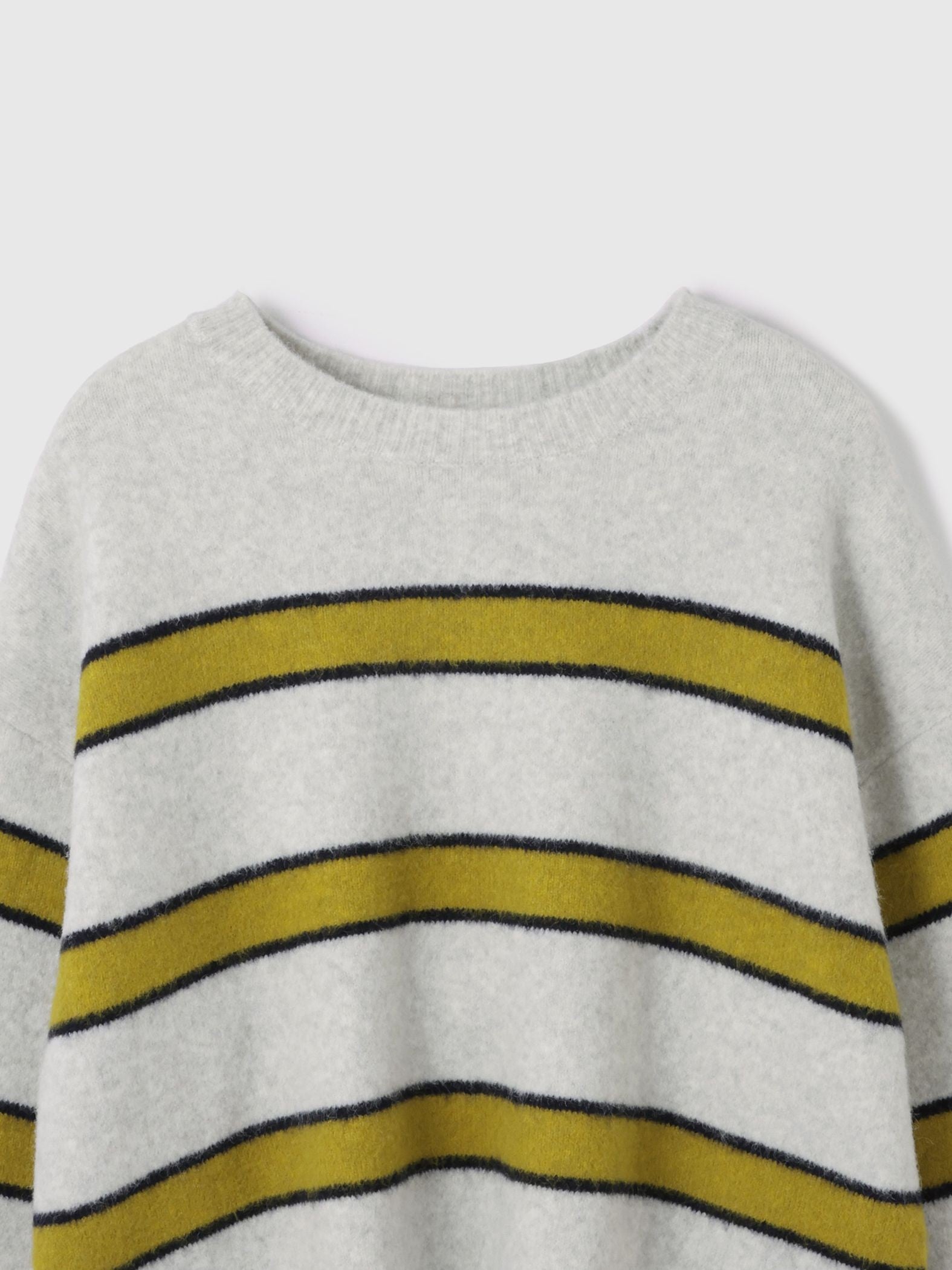 ウール混マルチボーダーニット≪洗濯機で洗える≫