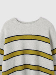 ウール混マルチボーダーニット≪洗濯機で洗える≫