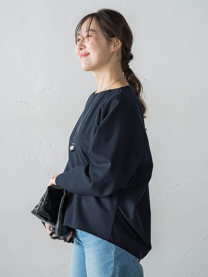 両面起毛T/Rブラウス