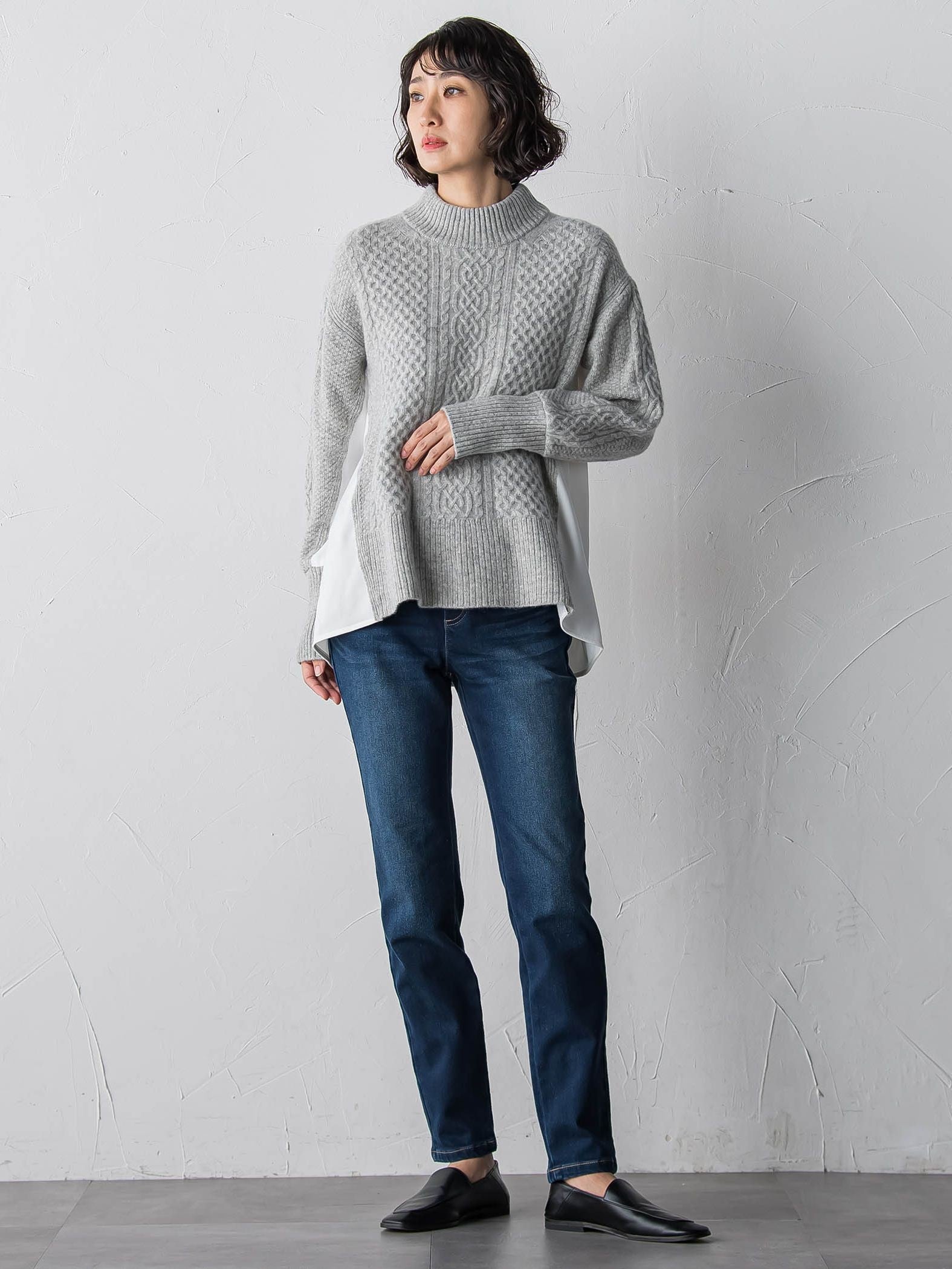 【WEB限定】”あたたか美脚”裏起毛デニム