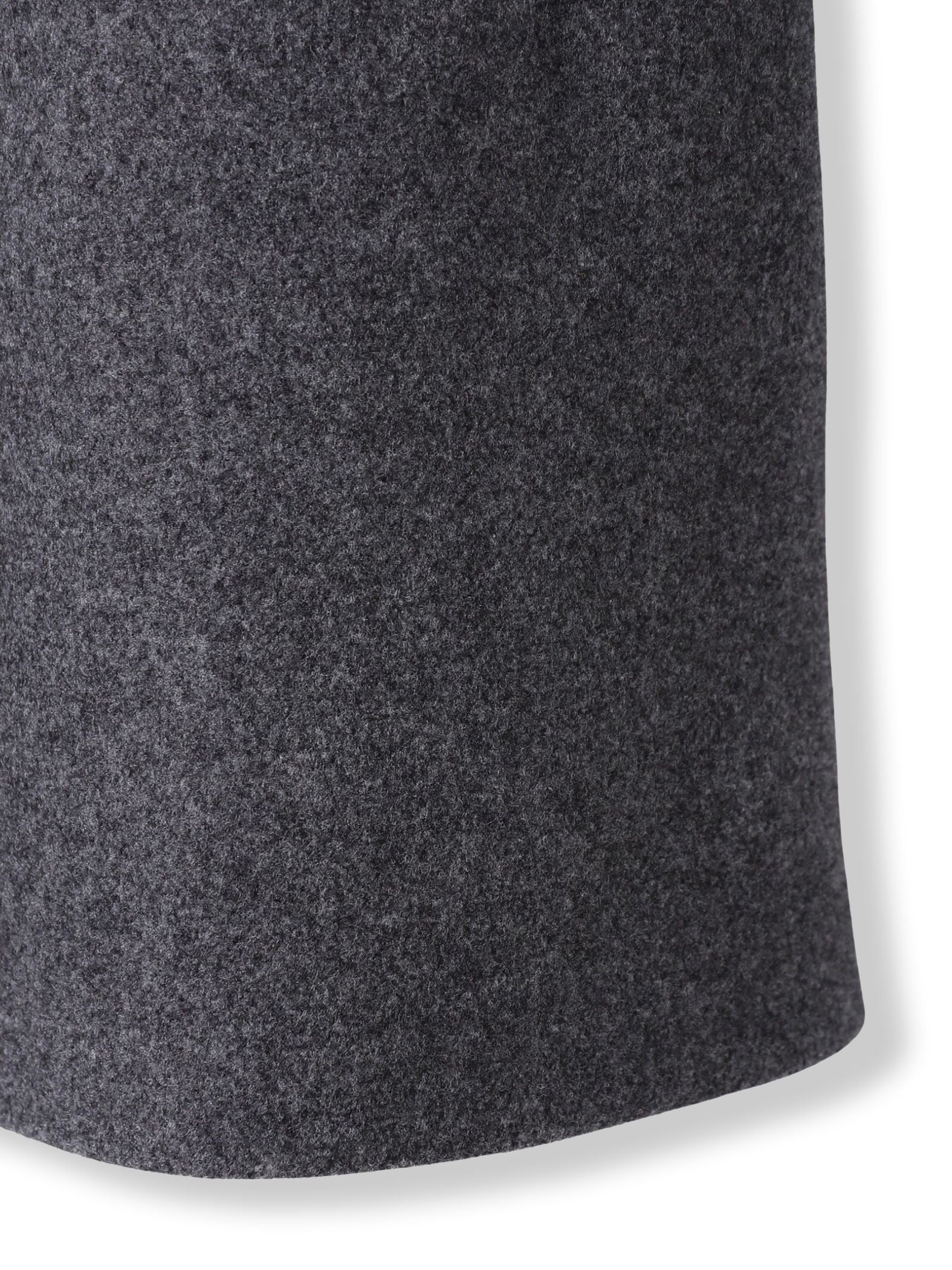 ライトジャージメルトンノーカラーミドルコート