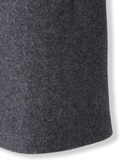 ライトジャージメルトンノーカラーミドルコート