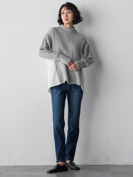 【WEB限定】”あたたか美脚”裏起毛デニム