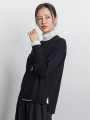 【WEB限定】ベーシックウールクルーネックニット≪洗える≫
