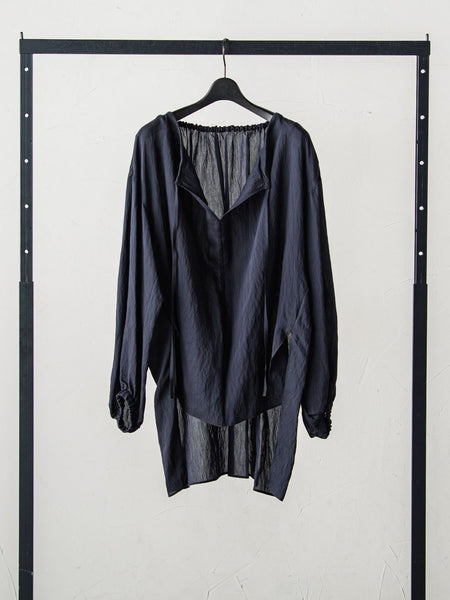 シアーシルクギャザーブラウス