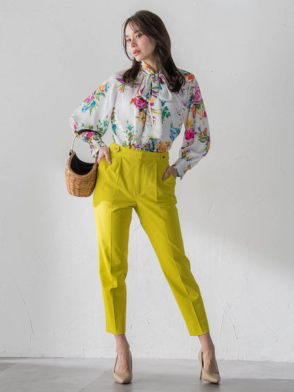 ビッグフラワーブーケブラウス