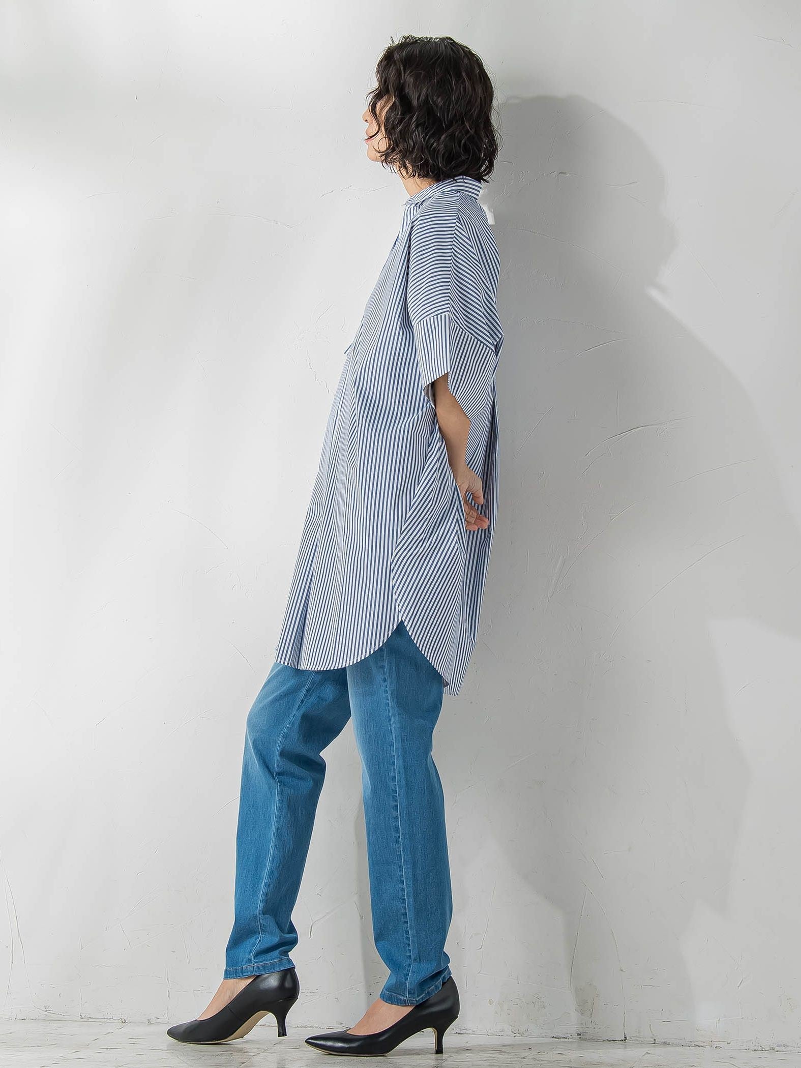 【WEB限定】チュニックシャツ≪手洗い可能≫