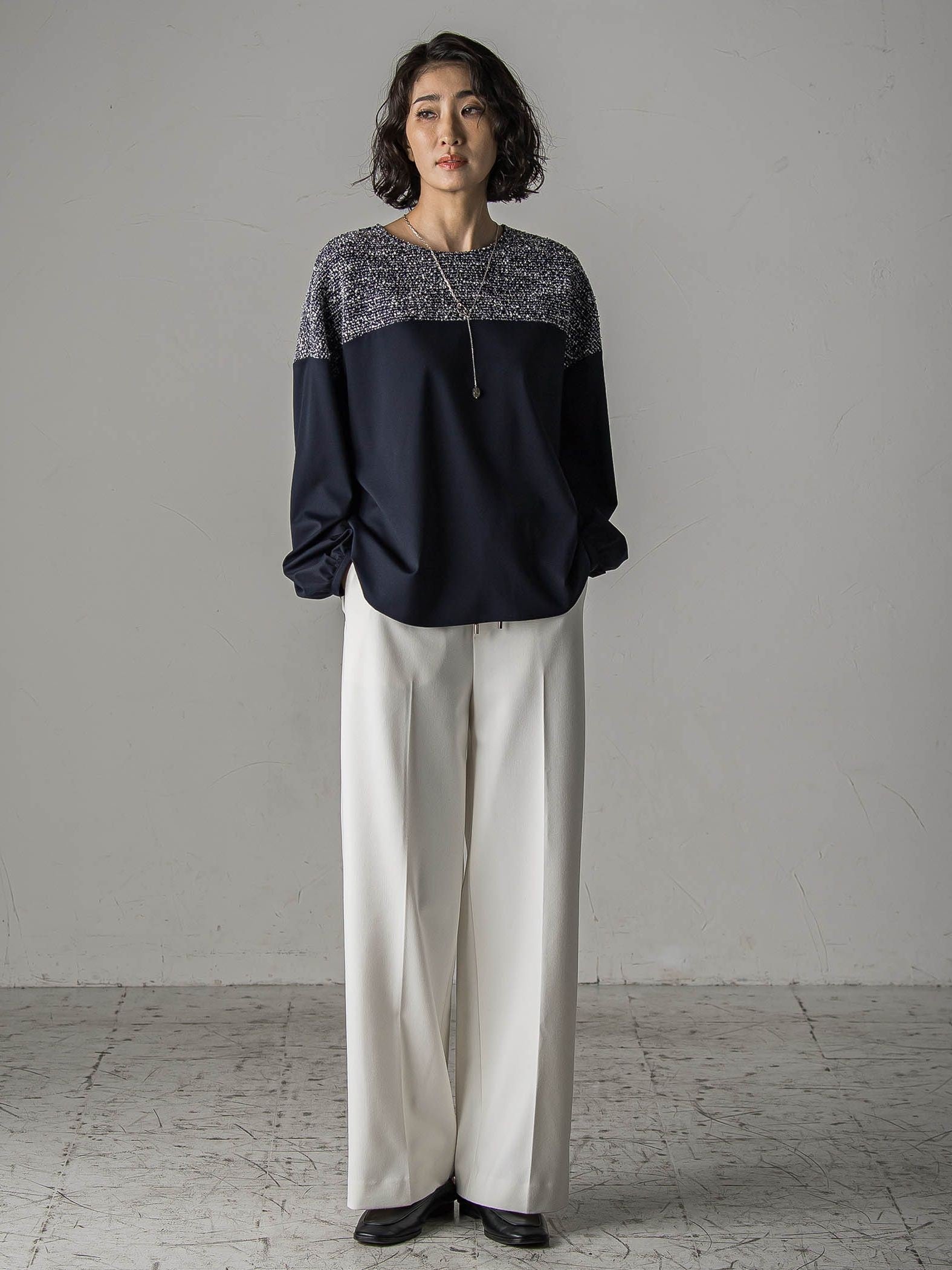 【biyori】ピクシエスタワイドパンツ≪洗濯機で洗える≫