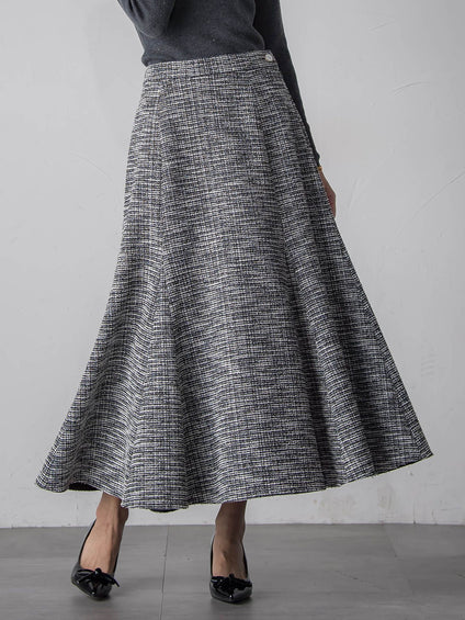 ツイードラメマーメイドスカート