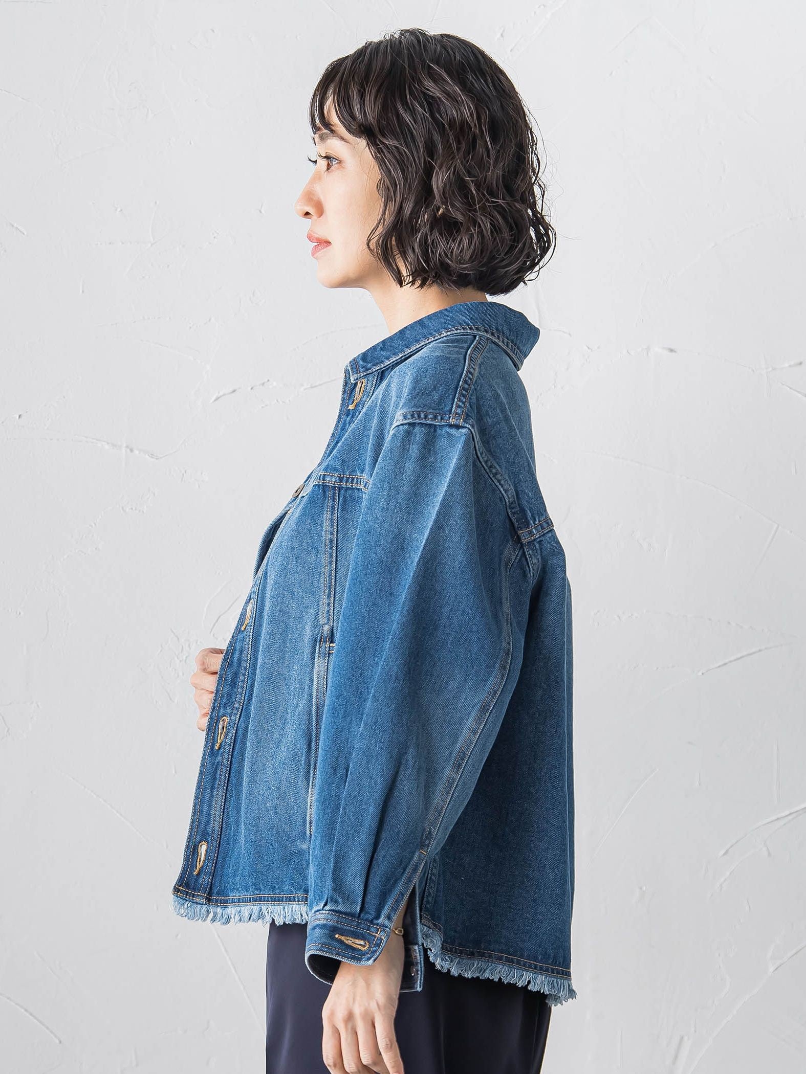 【大きいサイズ】デニムジャケット