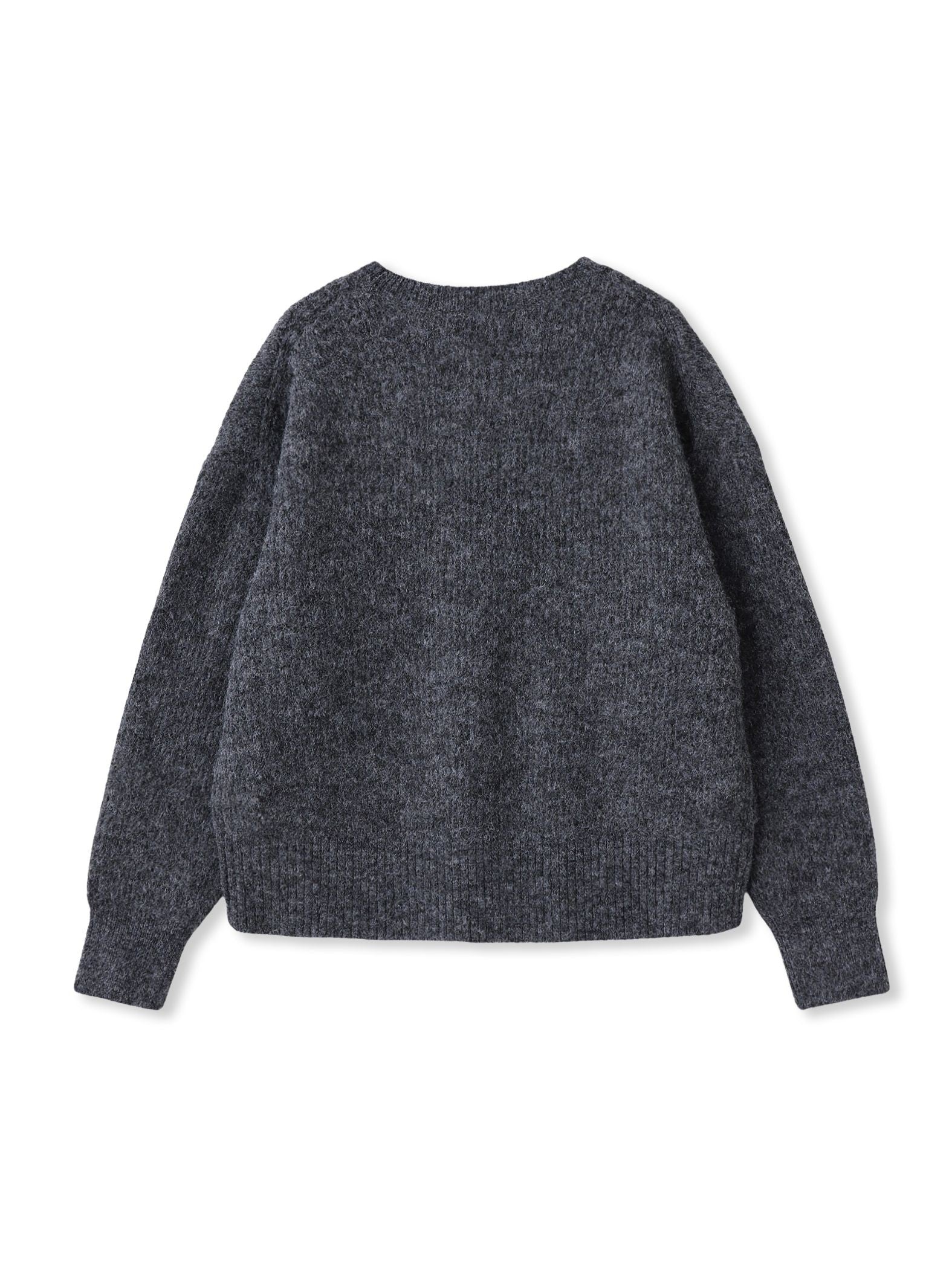 フラッフィークルーネックニット≪手洗い可能≫