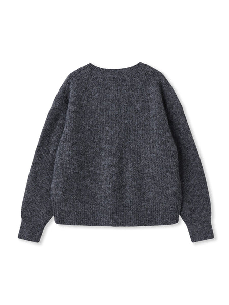 フラッフィークルーネックニット≪手洗い可能≫