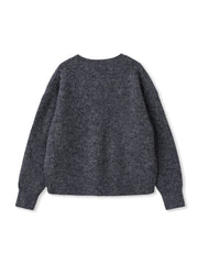 フラッフィークルーネックニット≪手洗い可能≫