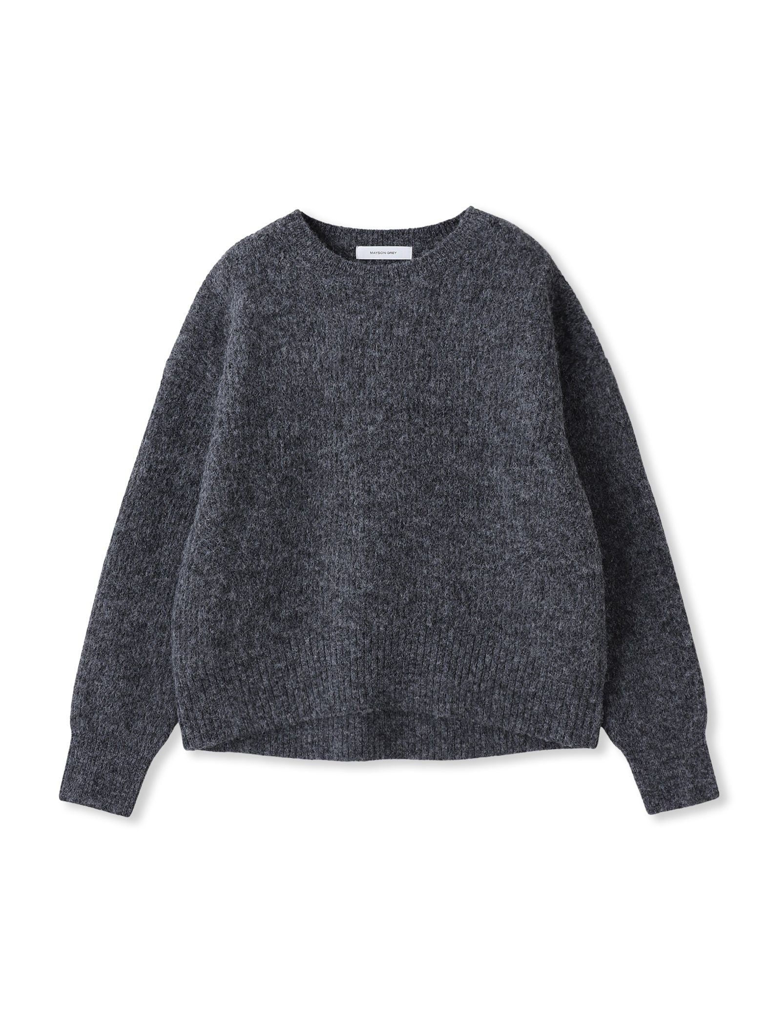 フラッフィークルーネックニット≪手洗い可能≫