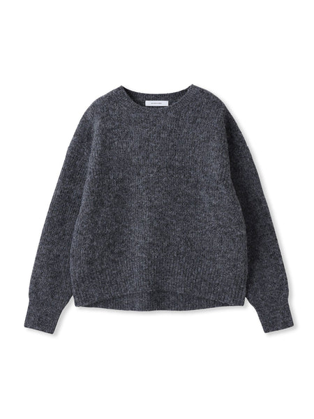 フラッフィークルーネックニット≪手洗い可能≫