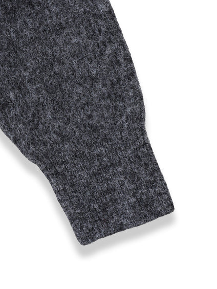 フラッフィークルーネックニット≪手洗い可能≫