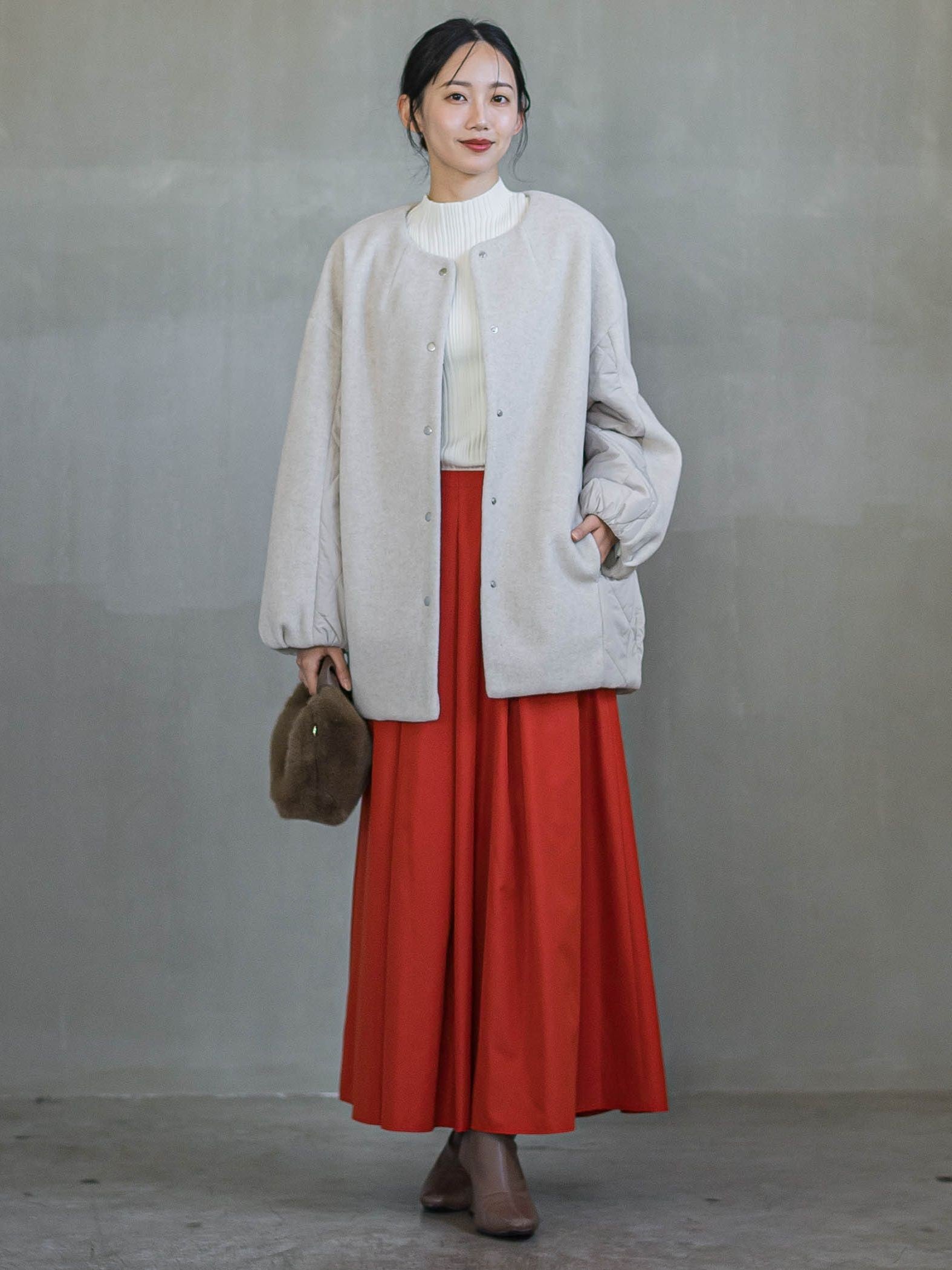 タフタタックスカート≪洗濯機で洗える≫