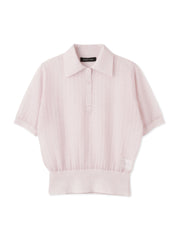 ヴィスコースポロニットプルオーバー