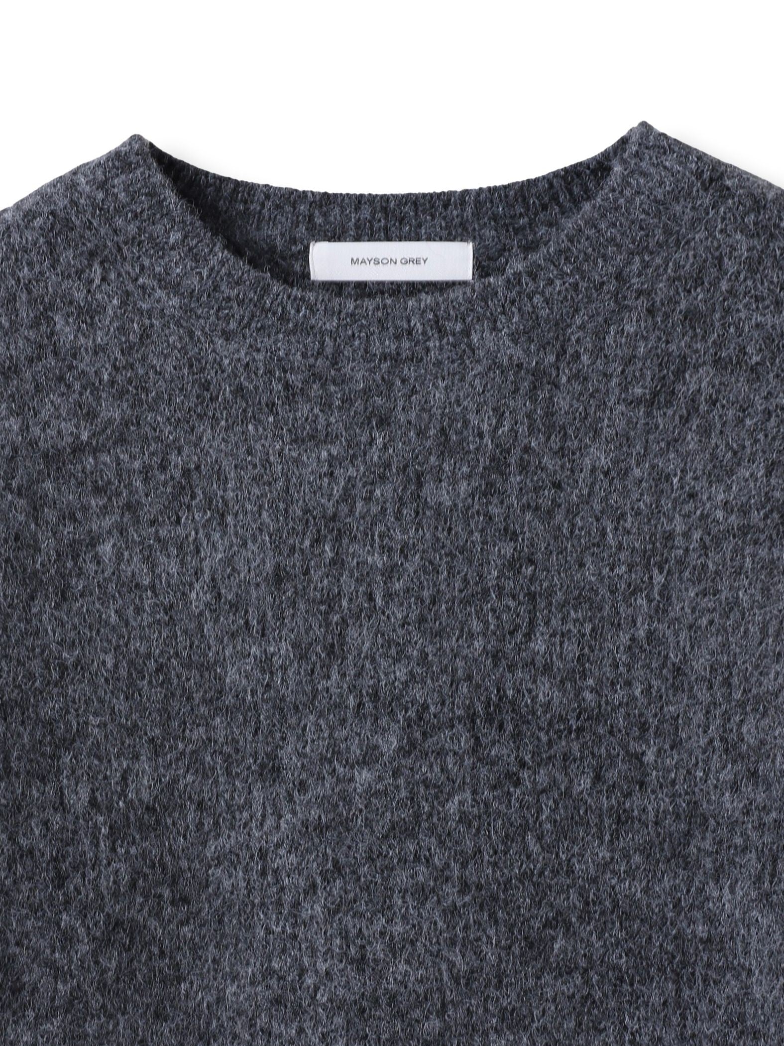 フラッフィークルーネックニット≪手洗い可能≫