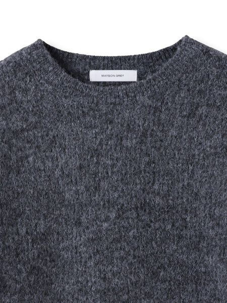 フラッフィークルーネックニット≪手洗い可能≫