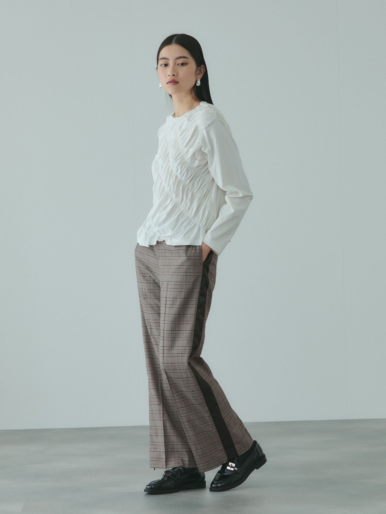 サイドラインスリットパンツ≪手洗い可能≫