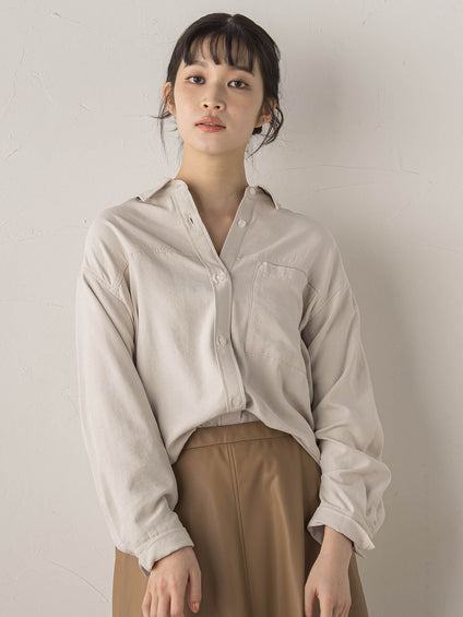 【WEB限定】E/Nピーチシャツ≪手洗い可能≫