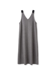 ミックスツイード×レザーライクジャンスカ≪洗濯機で洗える≫