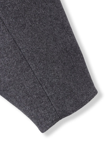 ライトジャージメルトンノーカラーミドルコート