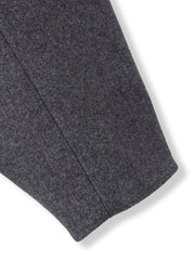 ライトジャージメルトンノーカラーミドルコート