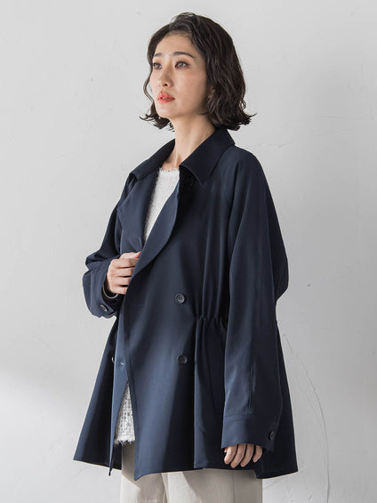 シャンブレーショートトレンチ