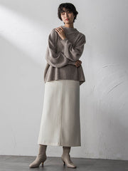 軽量ボンディング3ピーススカートセットアップ≪洗濯機で洗える≫