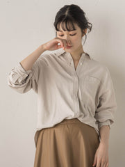 【WEB限定】E/Nピーチシャツ≪手洗い可能≫