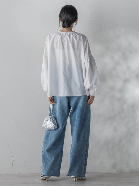 ブレードブラウス≪洗濯機で洗える≫