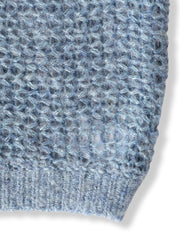 【WEB限定】モヘヤラメVネックショートプルオーバー≪手洗い可能≫