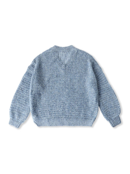 【WEB限定】モヘヤラメVネックショートプルオーバー≪手洗い可能≫