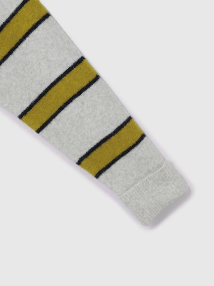 ウール混マルチボーダーニット≪洗濯機で洗える≫