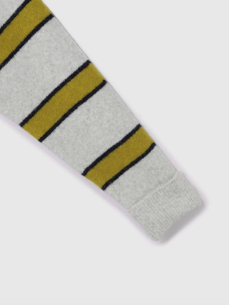 ウール混マルチボーダーニット≪洗濯機で洗える≫