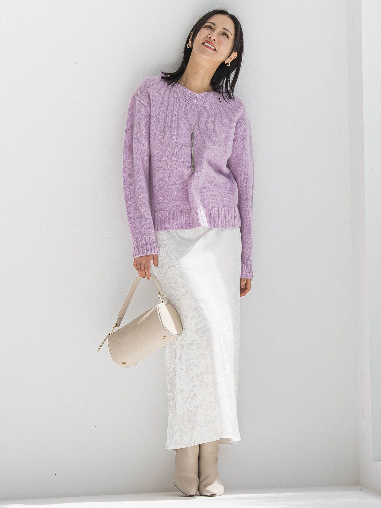 スノーベロアクラッシュスカート