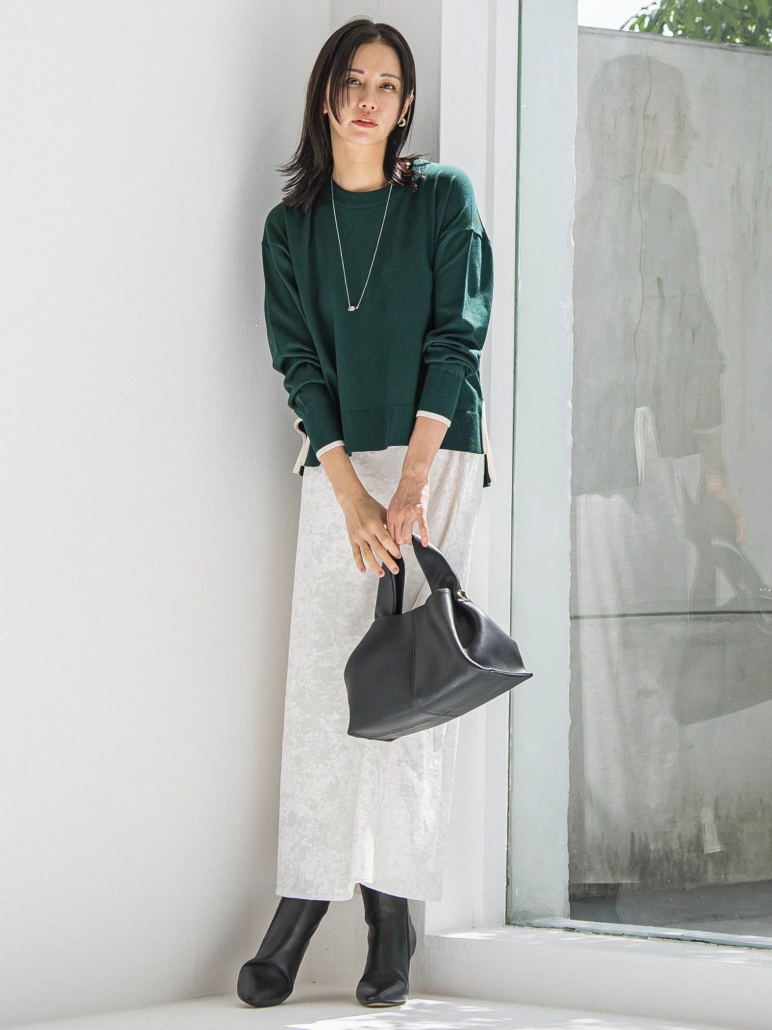 スノーベロアクラッシュスカート