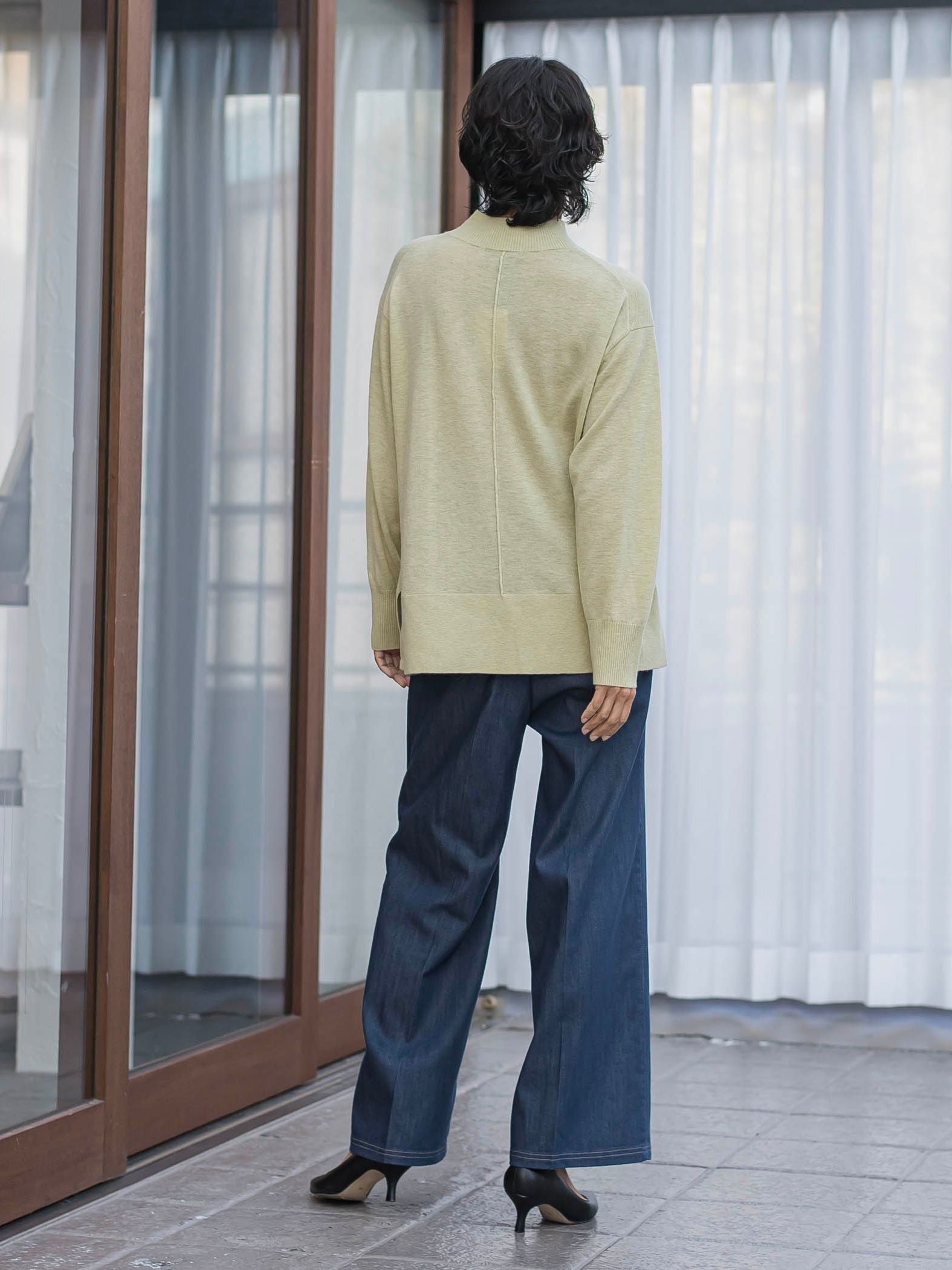 【新色追加】ファインウールハイネックニット