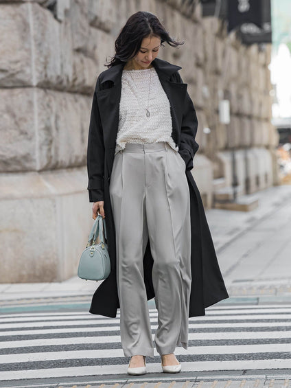 【ラク軽トレンチ】ラグランスリーブスプリングコート≪手洗い≫