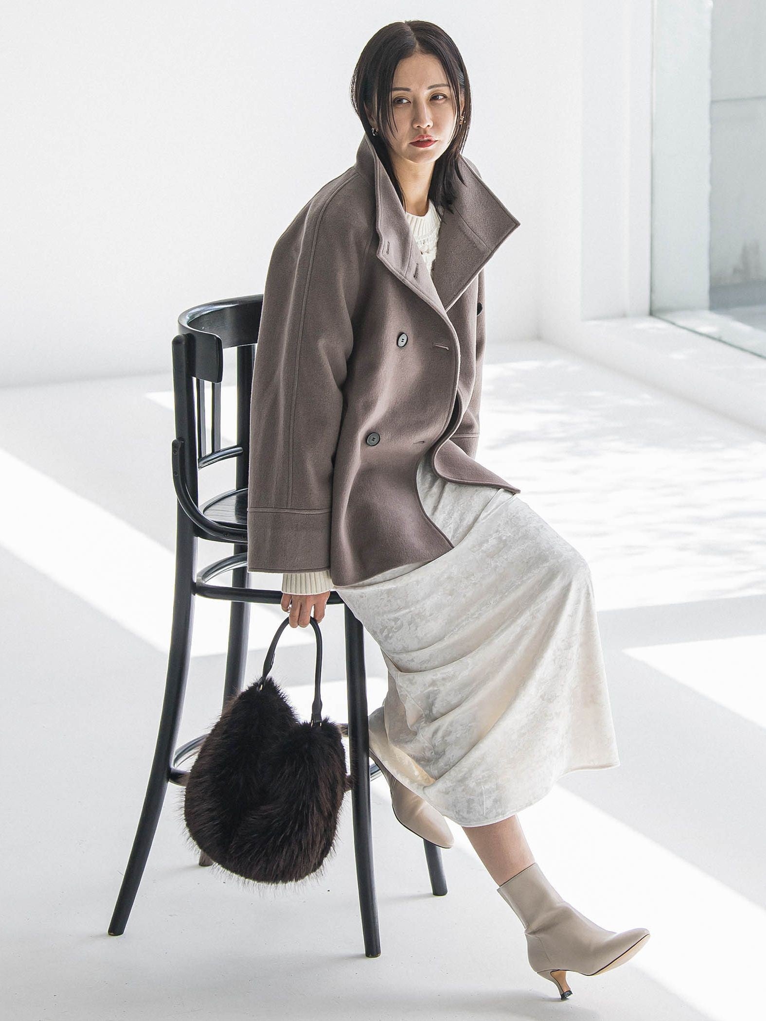 スノーベロアクラッシュスカート