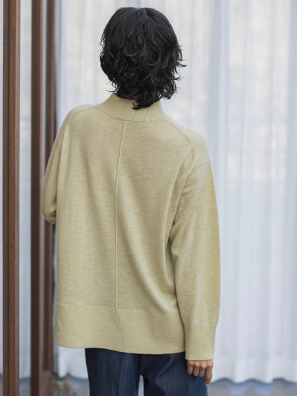 【新色追加】ファインウールハイネックニット