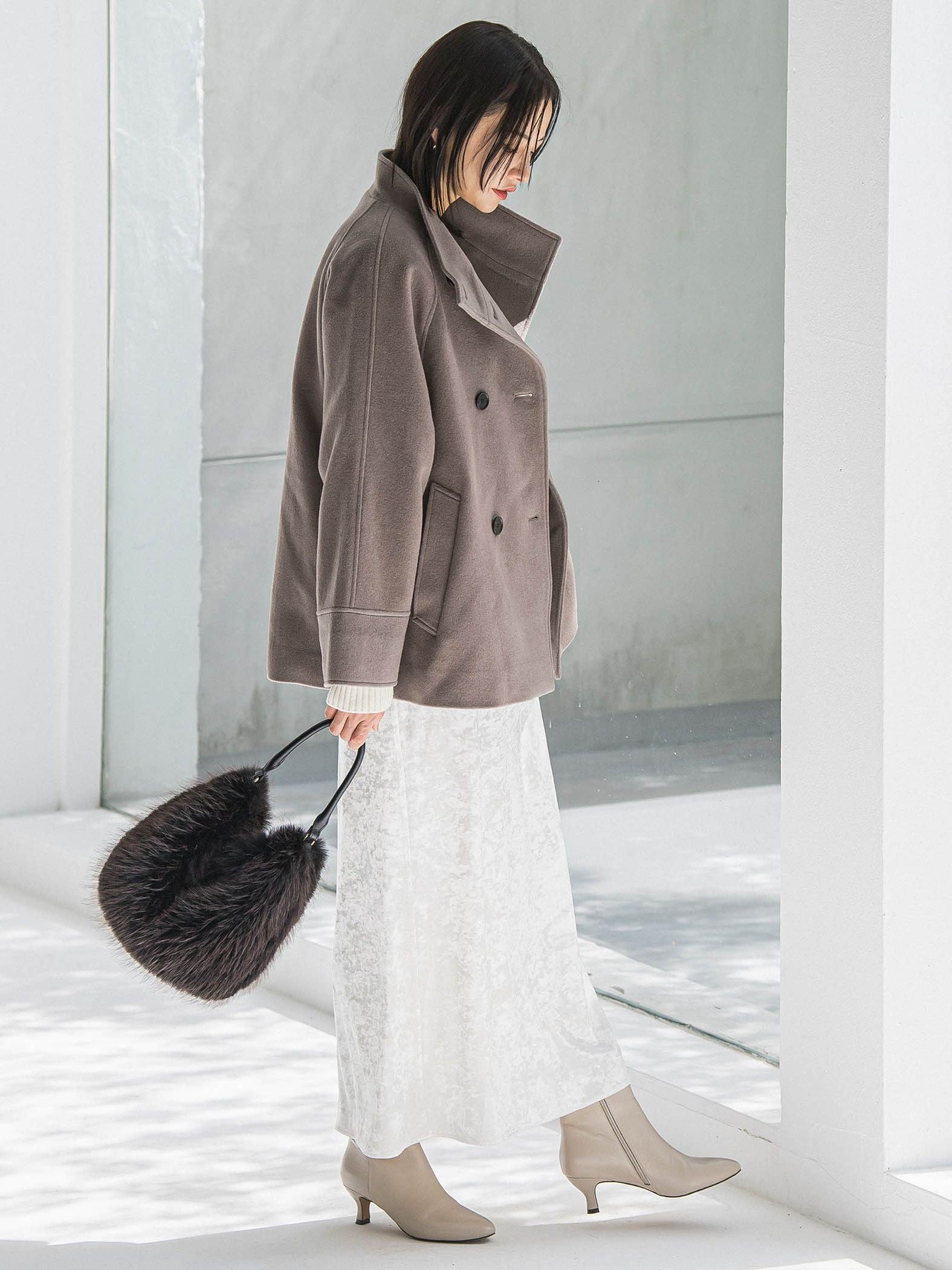 スノーベロアクラッシュスカート