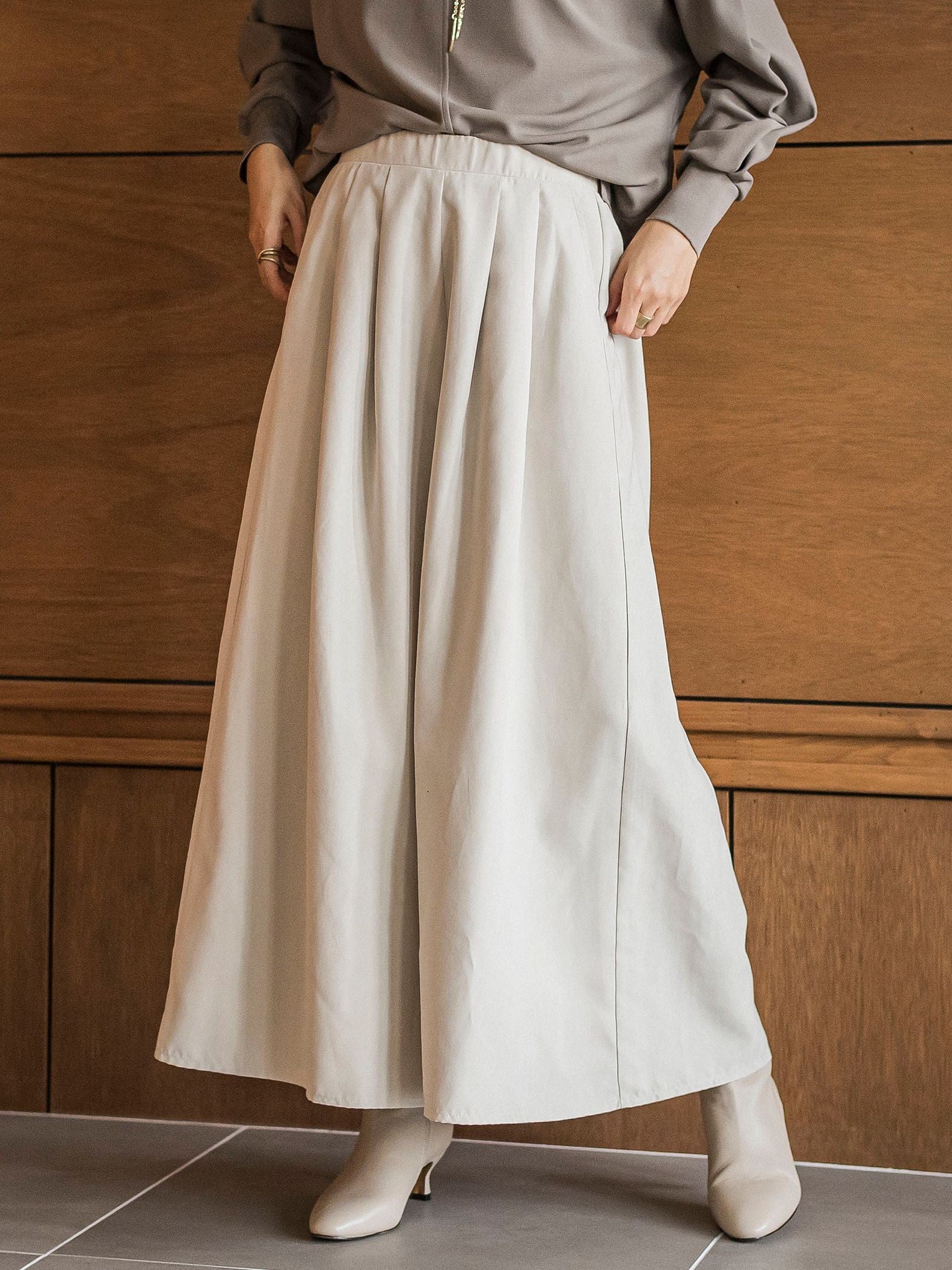 【ゆるっと上品】私に似合うキュロットパンツ≪手洗い可能≫