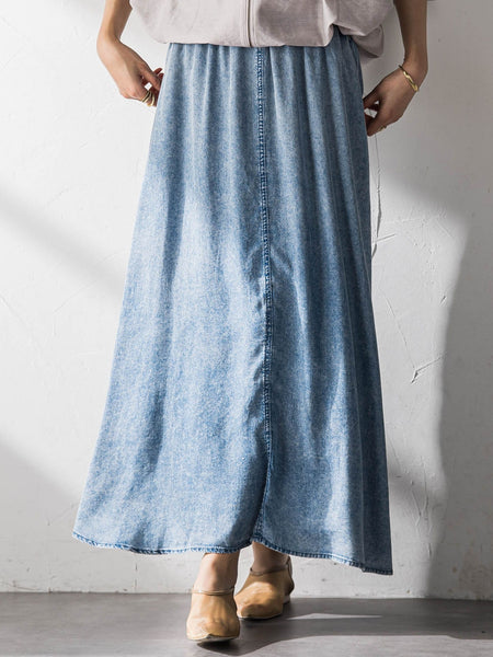 ゆれるデニムサークルスカート