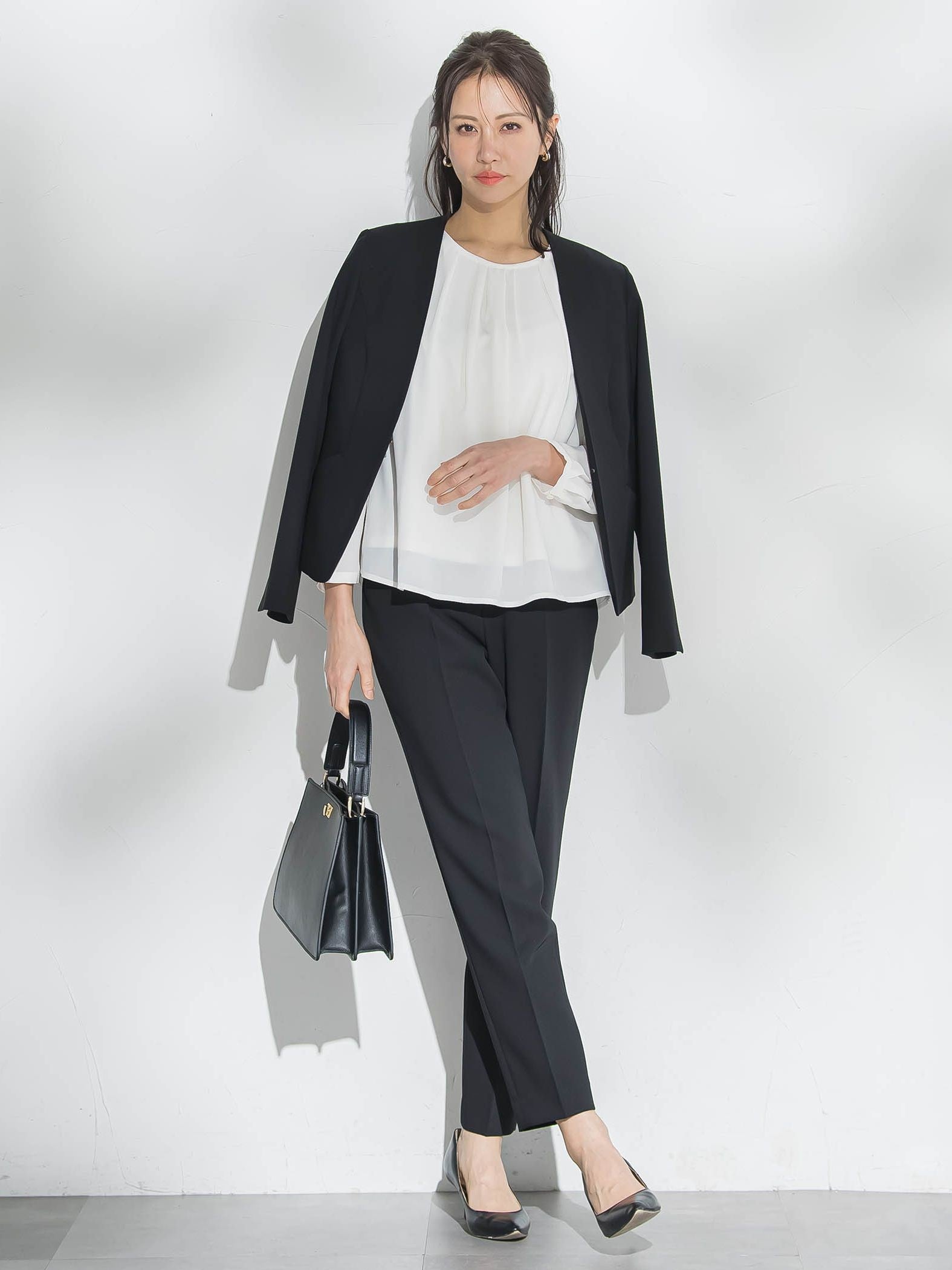 【WEB限定】透けにくい安心シフォンブラウス