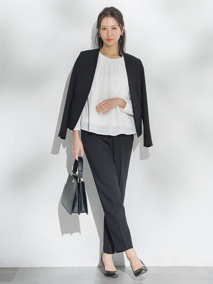 【WEB限定】こっそり暖かシフォンブラウス