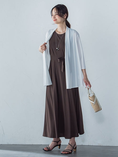 【WEB限定】ひやさらシワレスワンピース≪洗濯機で洗える≫
