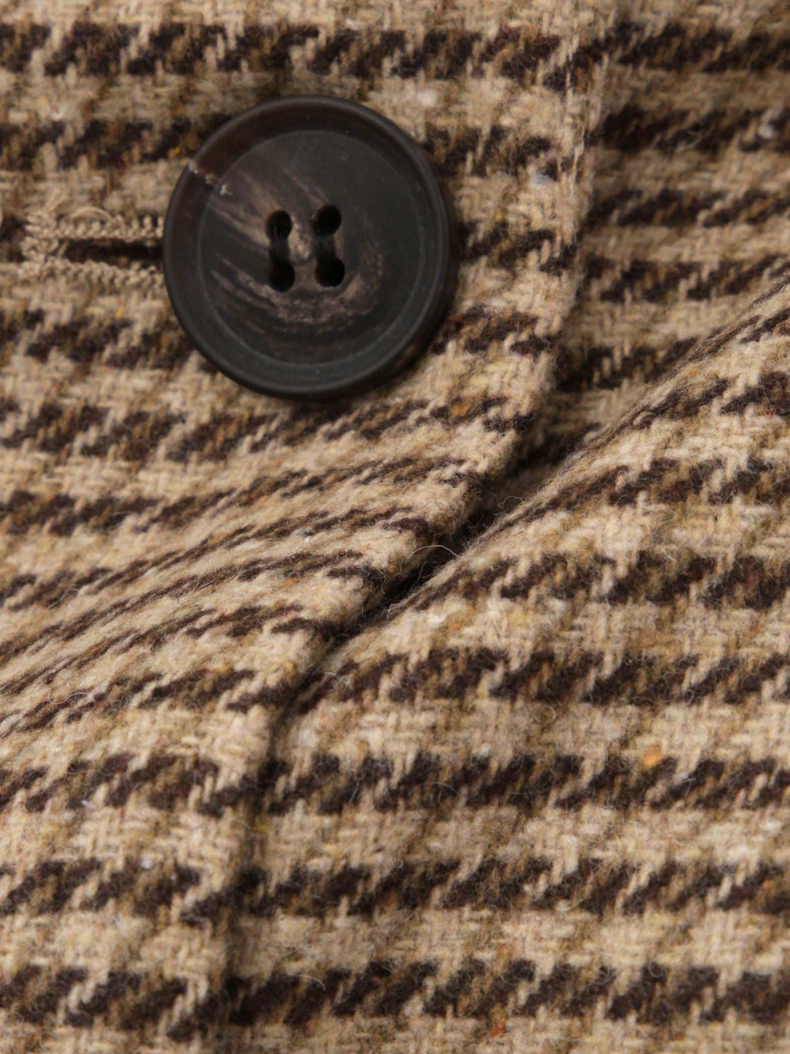 ツィーディチェックWボタンジャコット